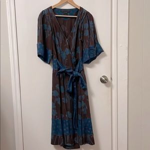 Marc by Marc Jacobs kimono-style silk dress 2000s